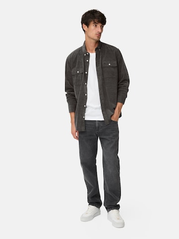 CAMEL ACTIVE Regular Fit Langarmhemd mit aufgesetzten Taschen in Schwarz