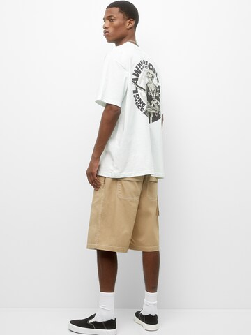 Pull&Bear T-Shirt in Grün