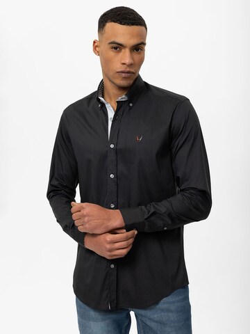 By Diess Collection Regular fit Button Up Shirt in Black