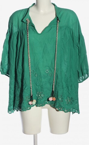 Wiya Schlupf-Bluse in S in Green: front