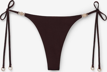 CALZEDONIA Bikini Bottoms in Brown: front