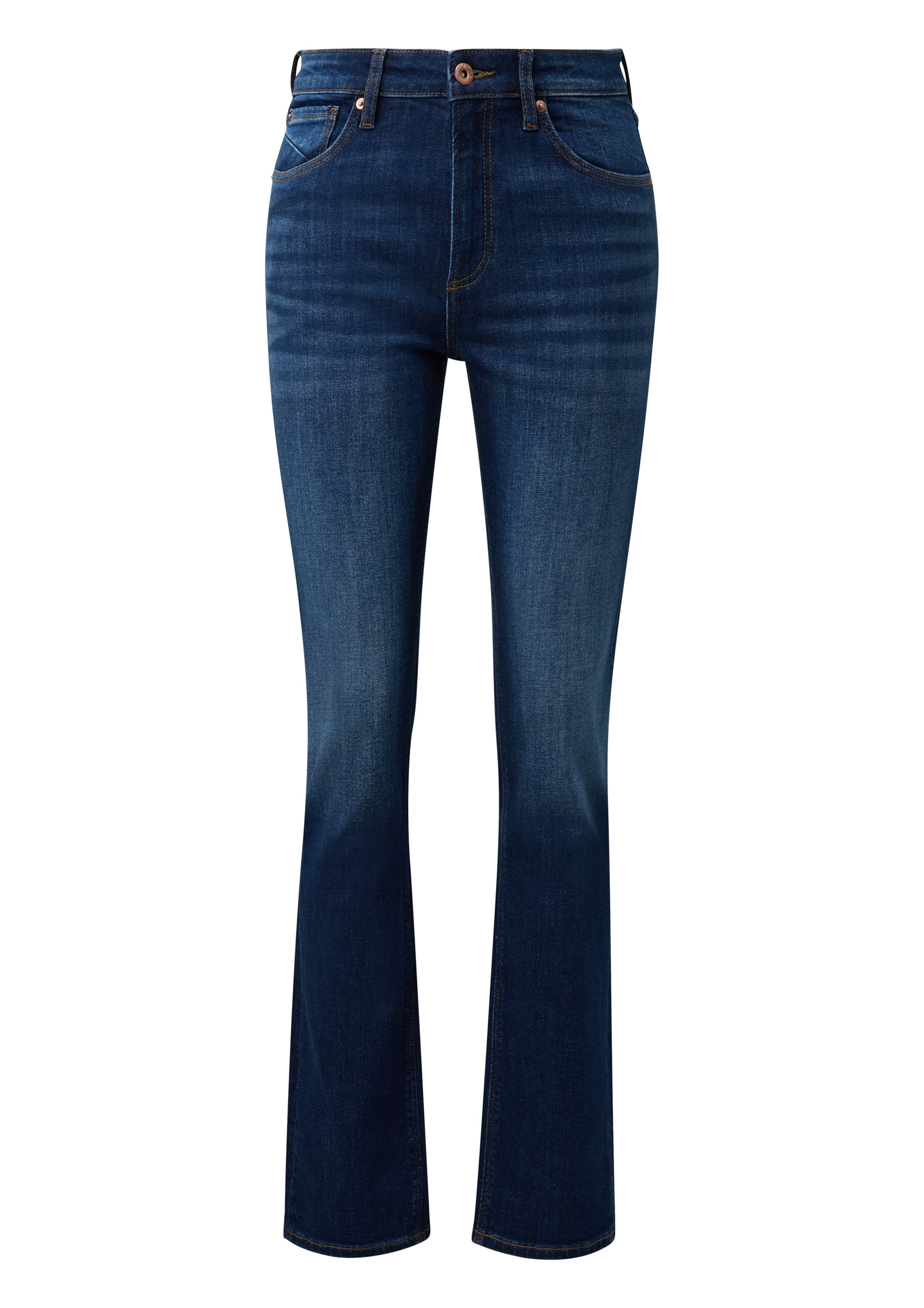 QS Regular Jeans ' CATIE ' in Blauw: voorkant