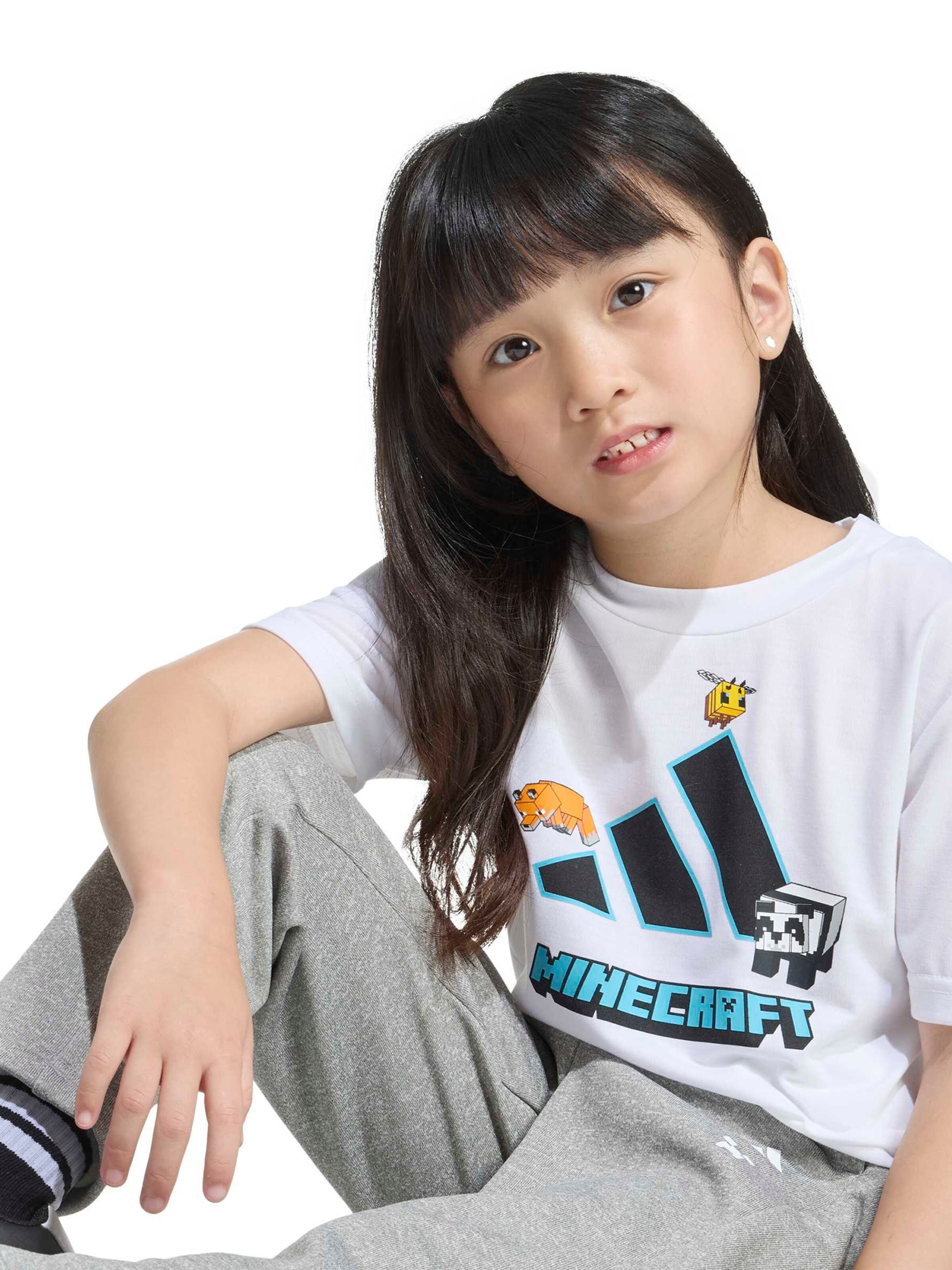 ADIDAS SPORTSWEAR - Camiseta funcional 'Minecraft' en blanco