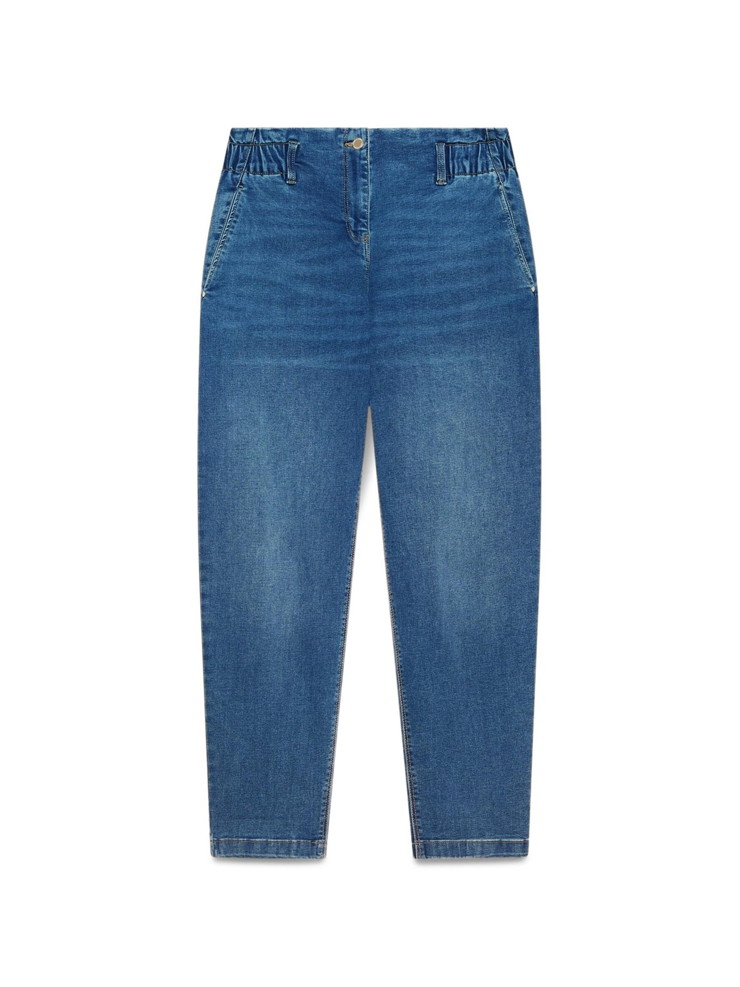 Coupe slim Jean Fiorella Rubino en bleu : devant