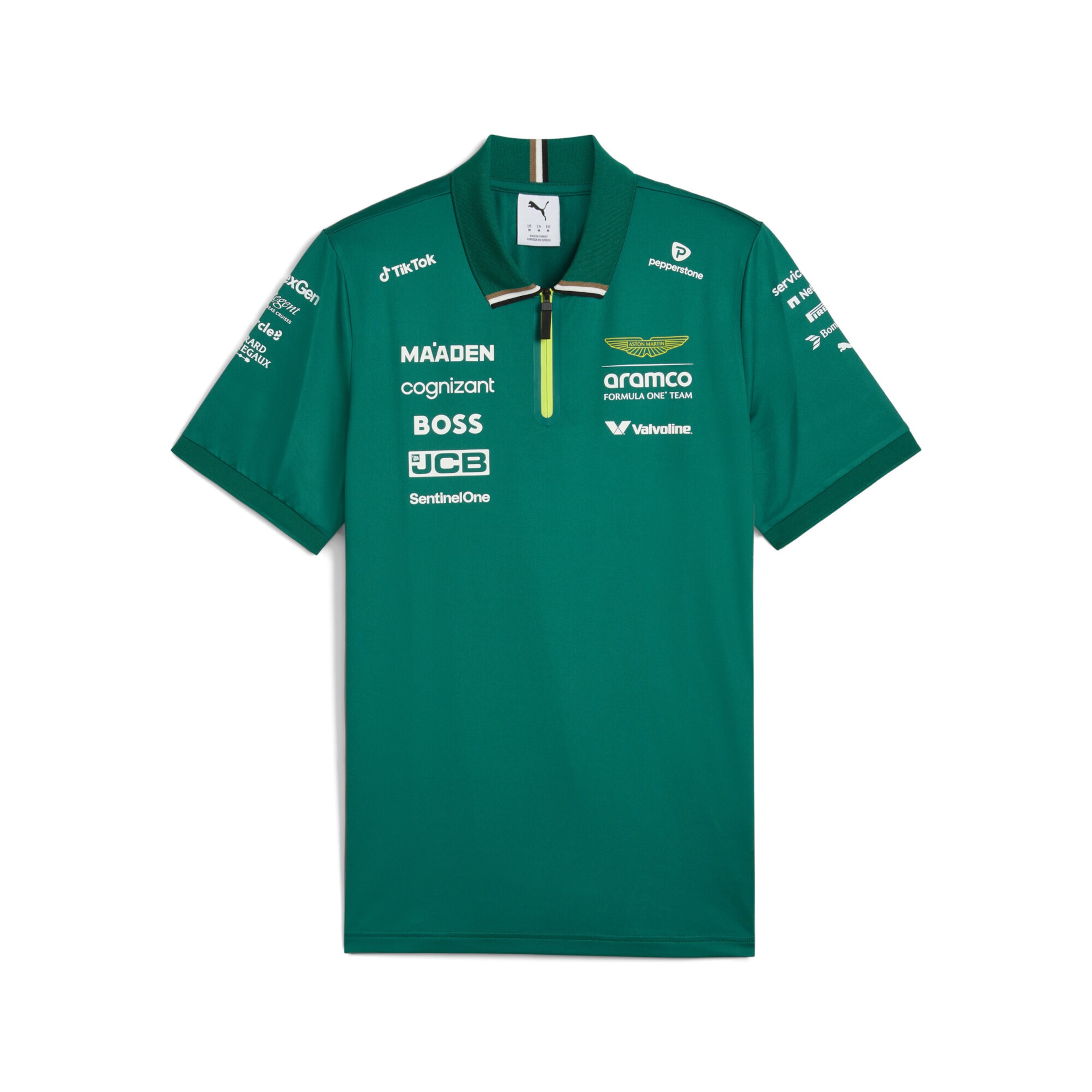 PUMA Functioneel shirt 'Aramco F1' in Groen: voorkant