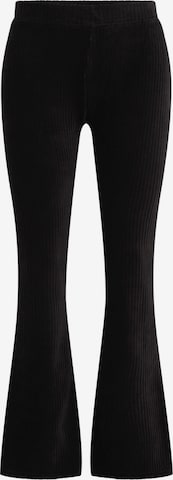 WE Fashion Flared Leggings in Black: front