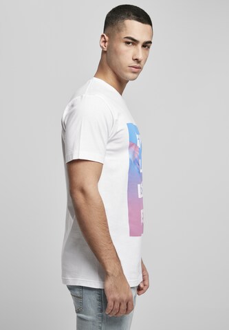 Maglietta 'Wish you were here' di Mister Tee in bianco