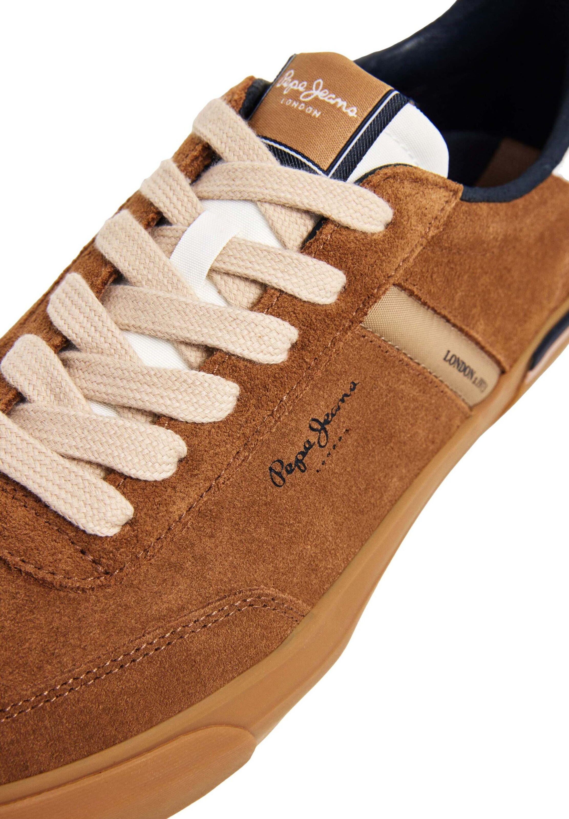 Pepe Jeans Sneakers laag 'Kenton Suede' in Beige