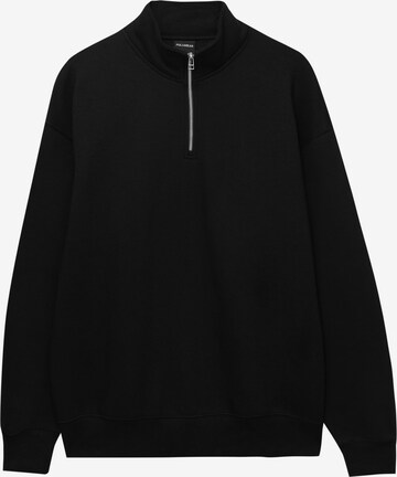 Sweat-shirt Pull&Bear en noir : devant