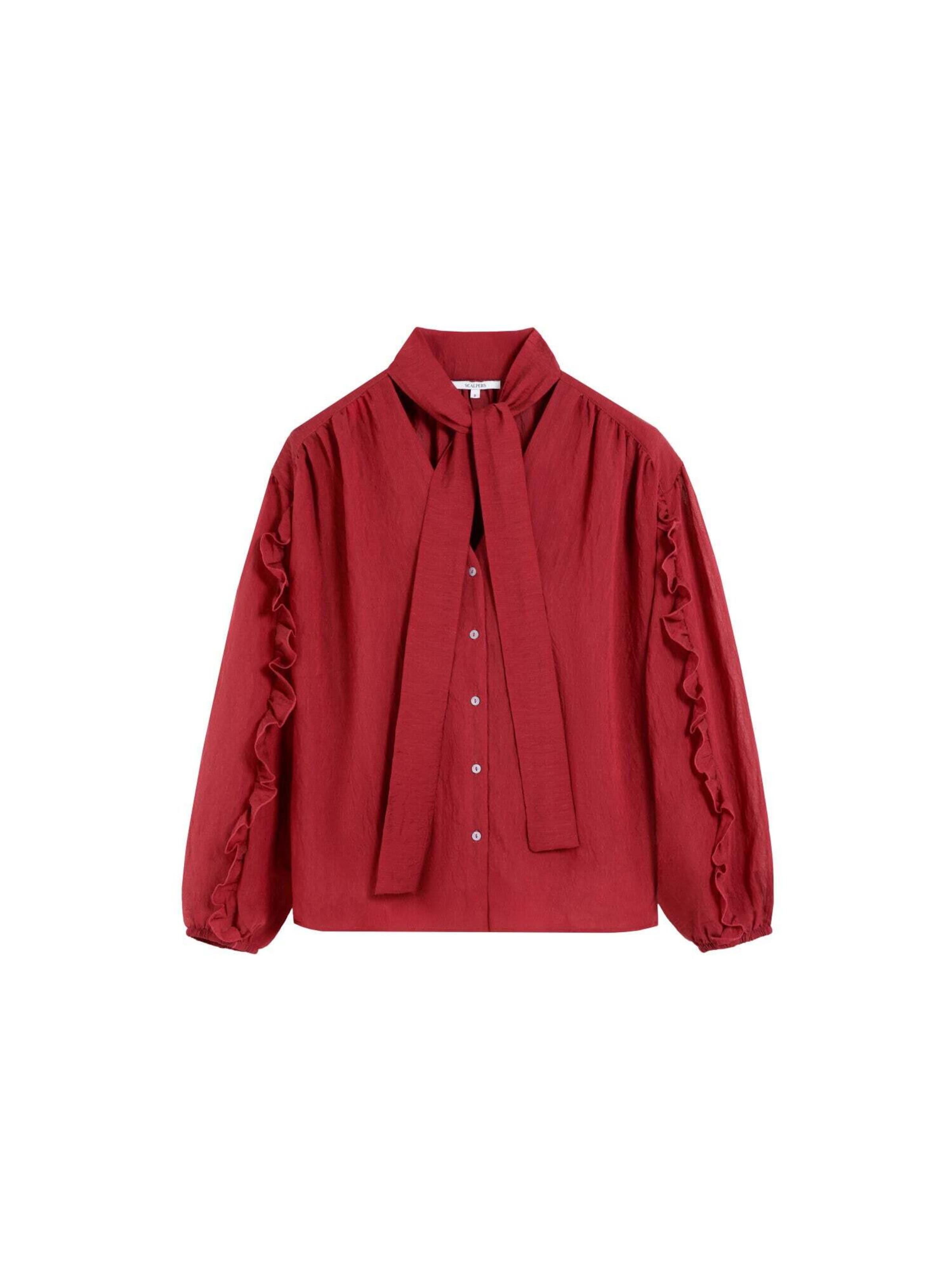Chemisier Scalpers en rouge : devant