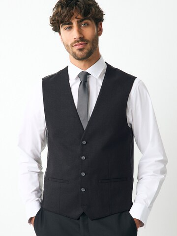 Next Anzugweste in Schwarz: Vorderseite
