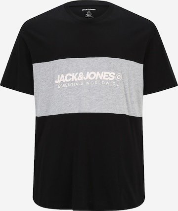 T-Shirt Jack & Jones Plus en noir : devant
