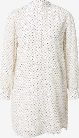 Club Monaco Shirt Dress in White: front