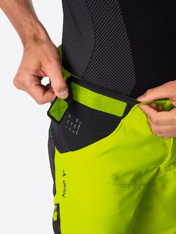 VAUDE Regular Athletic Pants 'Qimsa II' in Yellow