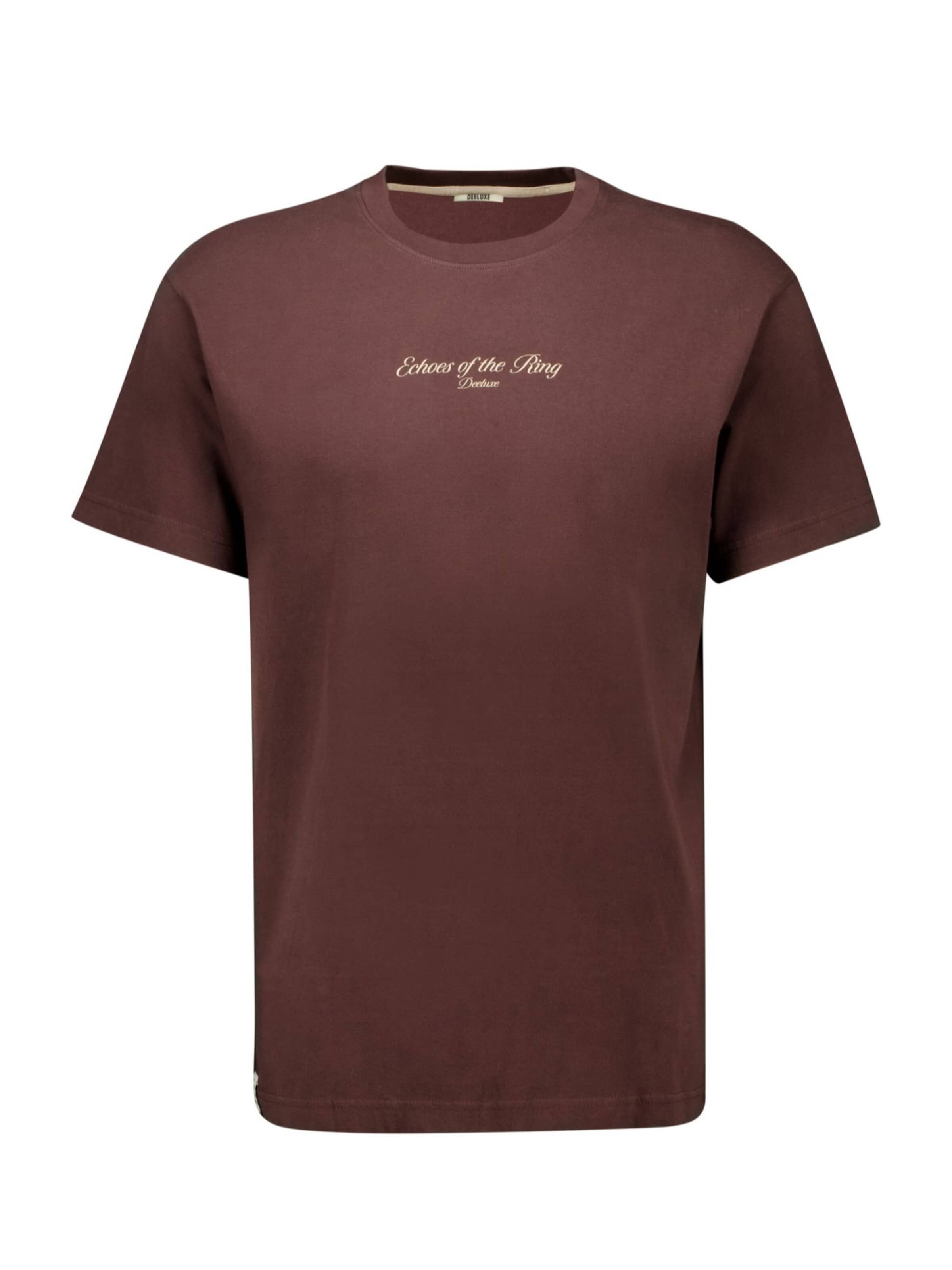 T-Shirt Deeluxe en marron : devant