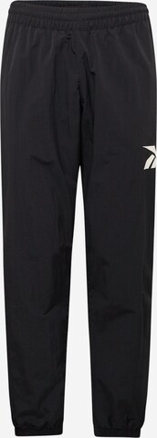 Tapered Pantaloni 'VECTOR' di Reebok in nero: frontale