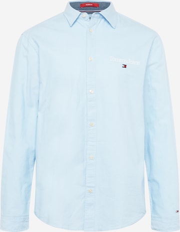 Tommy Jeans - Regular Fit Camisa em azul: frente