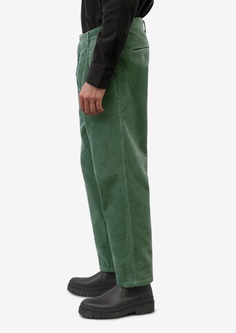 Marc O'Polo Regular Pleat-Front Pants 'Belsbo' in Green