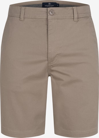 Kronstadt Chino trousers 'Allen' in Brown: front