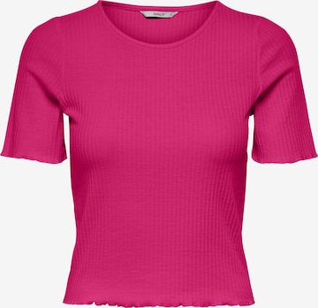 T-shirt 'Emma' ONLY en rose : devant