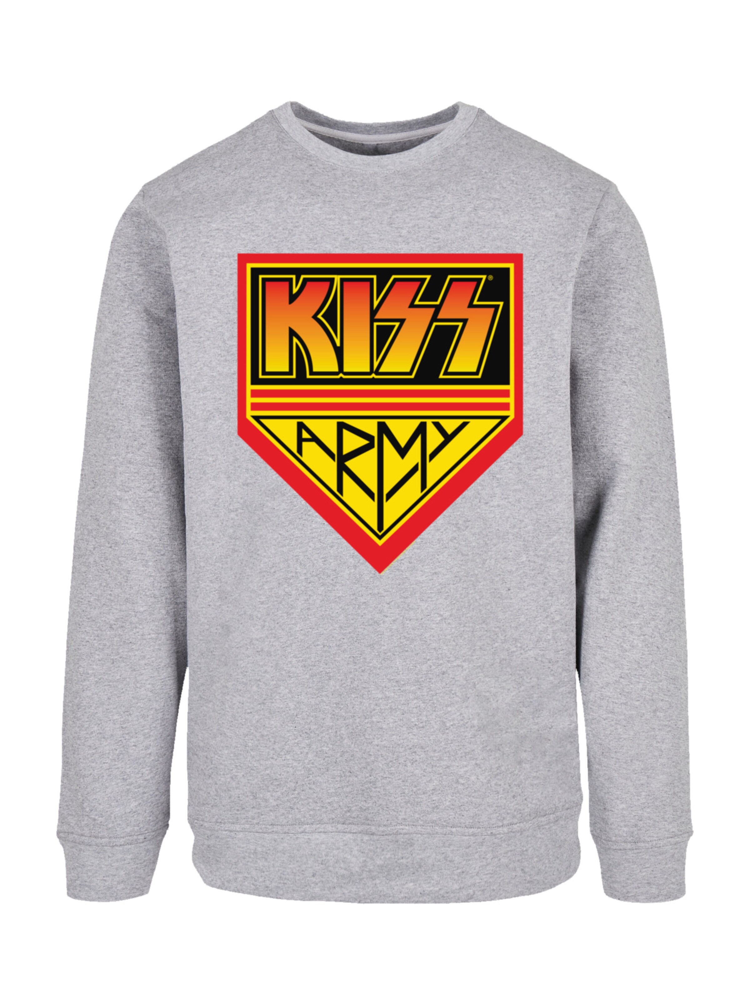 F4NT4STIC Sweatshirt 'Kiss' in Grau: Vorderseite