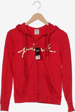 Victoria's Secret Sweatshirt & Zip-Up Hoodie in XS in Red: front