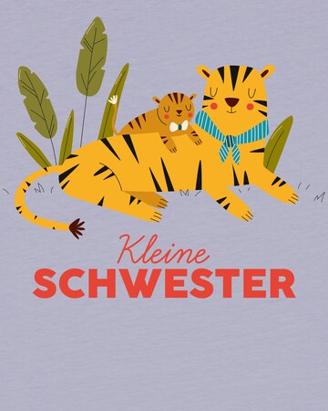 watabout.kids Shirt 'Tiger Kleine Schwester' in Purple