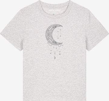Maglietta 'Mandala Moon' di Watapparel in grigio: frontale