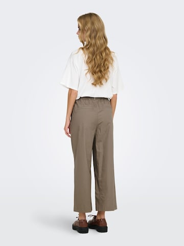 ONLY Loose fit Pleat-front trousers 'ONLZora' in Grey