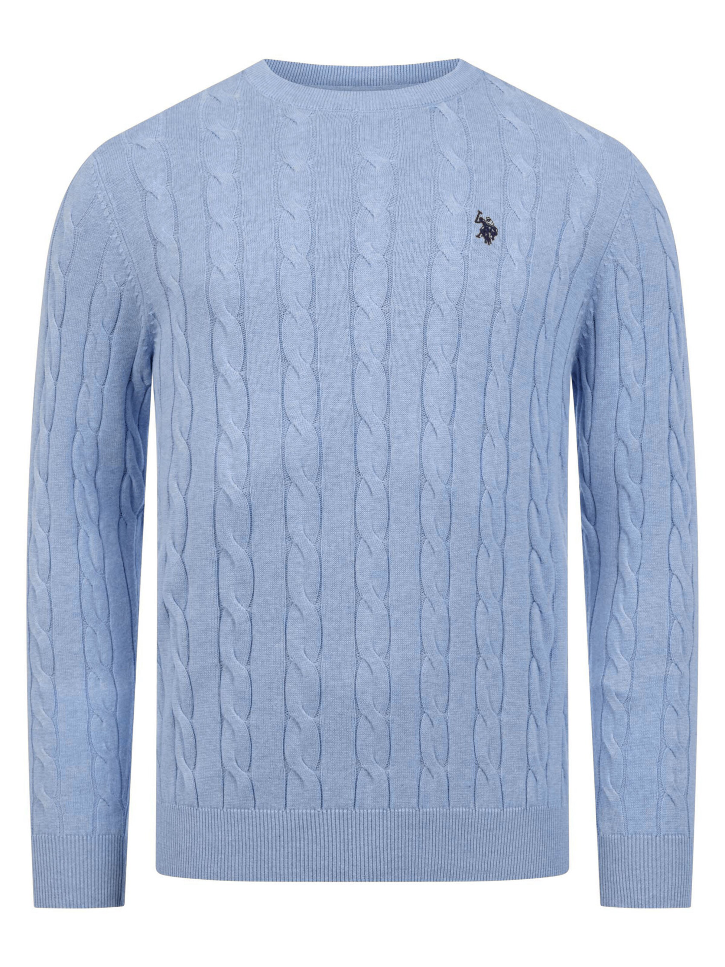 Pull-over U.S. POLO ASSN. en bleu : devant