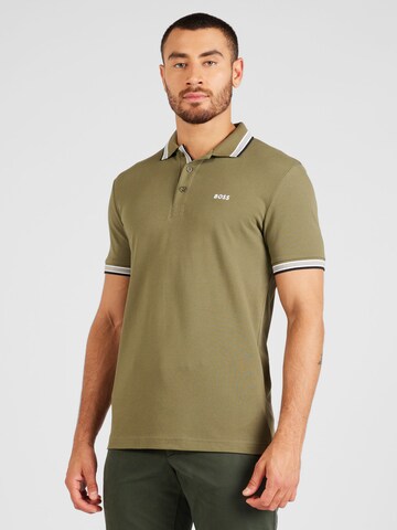 BOSS - Camisa 'Paddy' em verde: frente