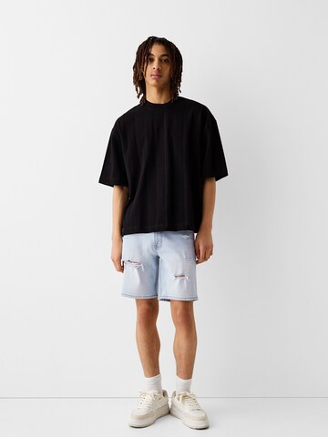 Bershka Regular Shorts in Blau