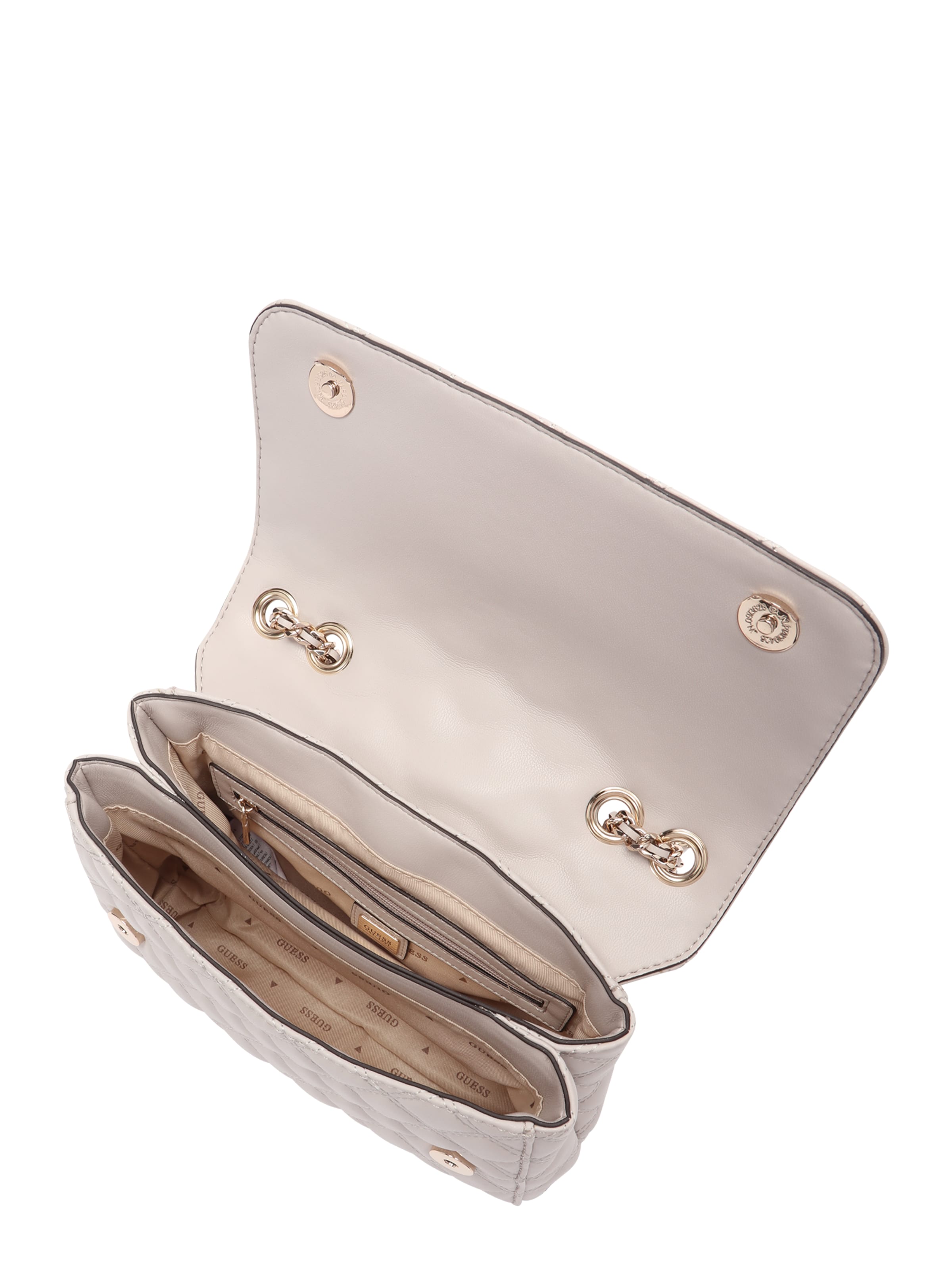 Sac bandoulière 'GIULLY II 2 COMP CNVRTBLE FLAP' GUESS en gris