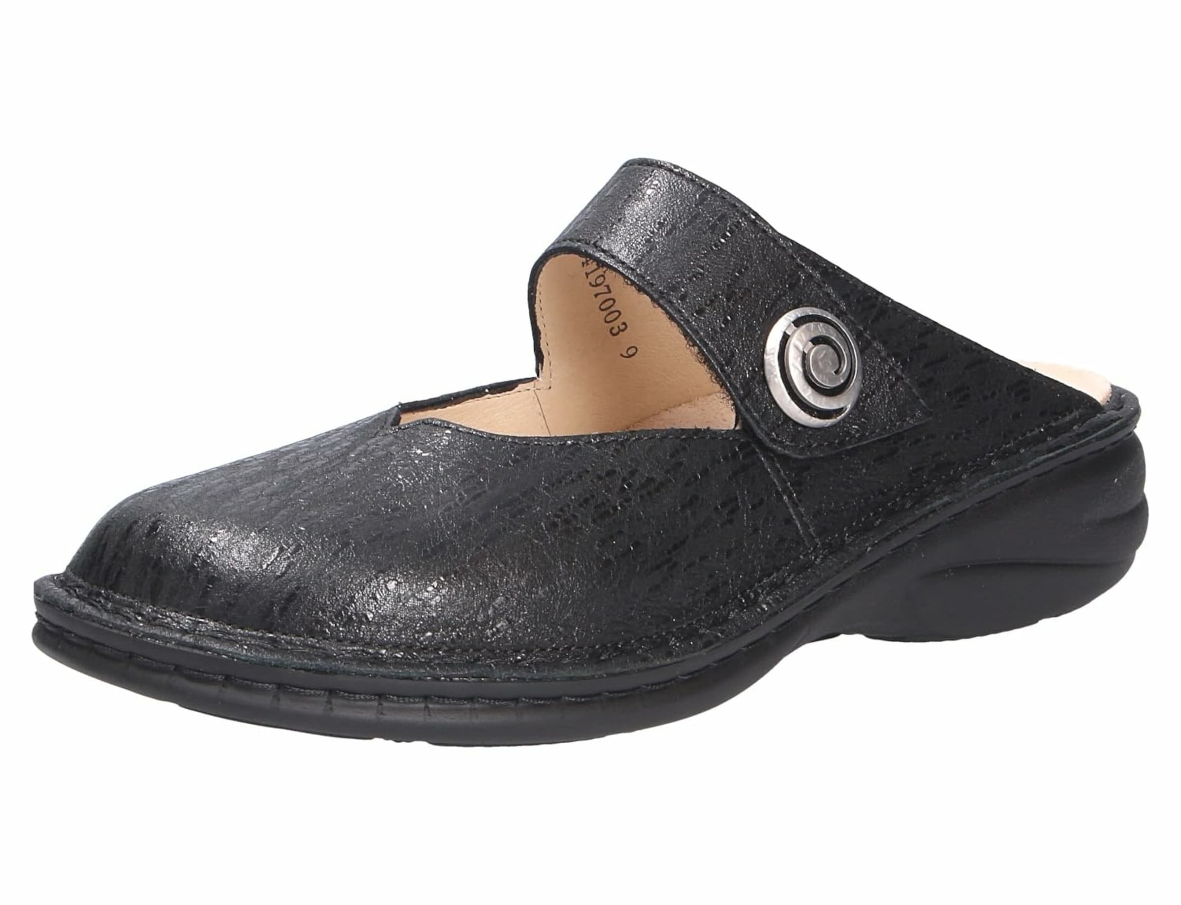 Mule Finn Comfort en noir : devant