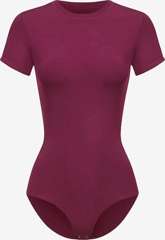 cfab Body 'Crew Neck T-Shirt Bodysuit' in Rot: Vorderseite