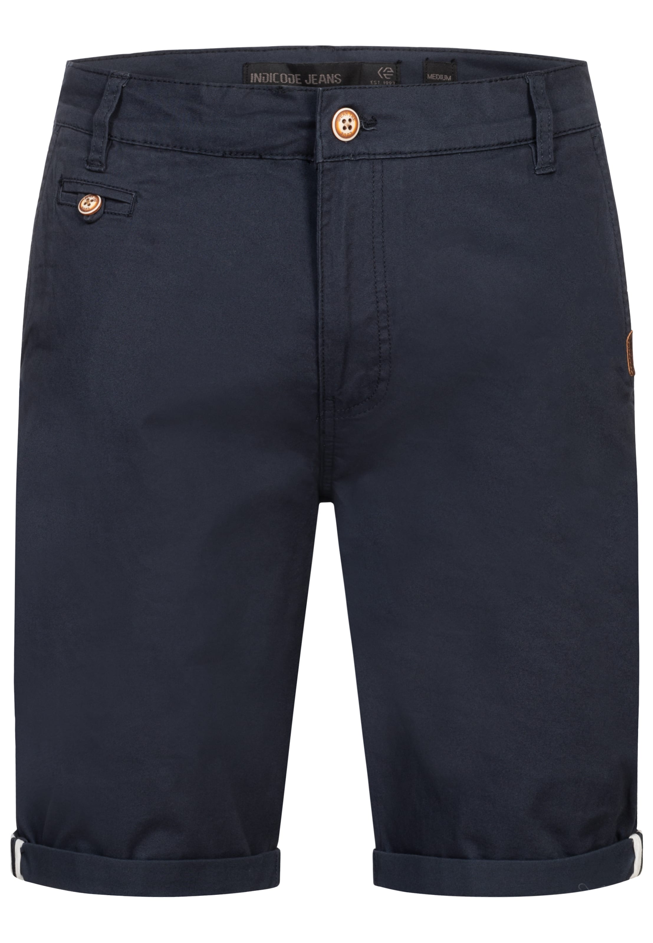 INDICODE JEANS Shorts 'Creel' in Blau: Vorderseite