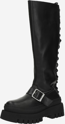 STEVE MADDEN - Bota com atacadores 'Chez' em preto: frente