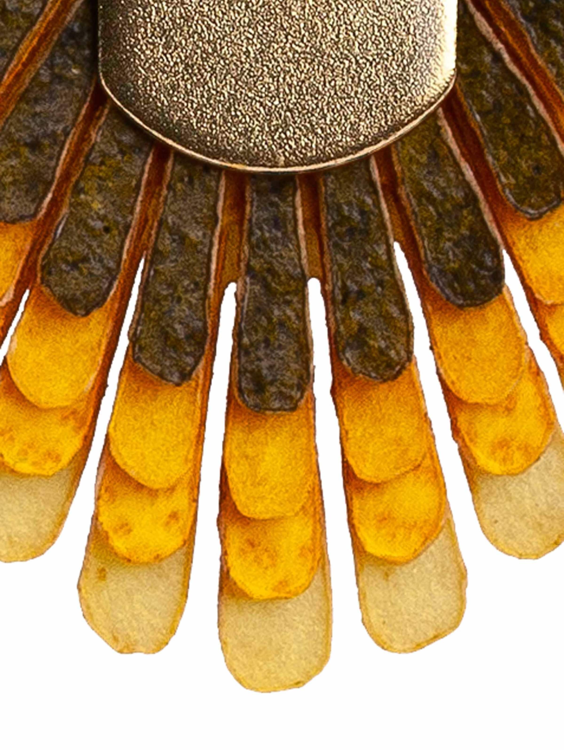 Gretchen Earrings 'Pam Pem' in Yellow