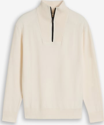 Pull-over TOM TAILOR DENIM en blanc : devant