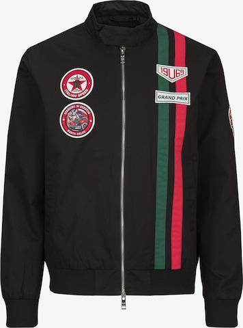 19V69 ITALIA Between-season jacket 'Panatta Racing' in Black: front