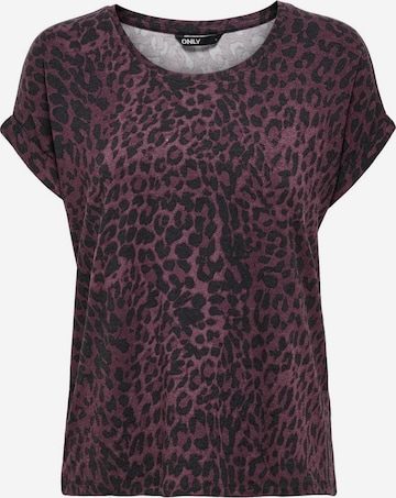 T-shirt 'ONLMoster' ONLY en violet : devant