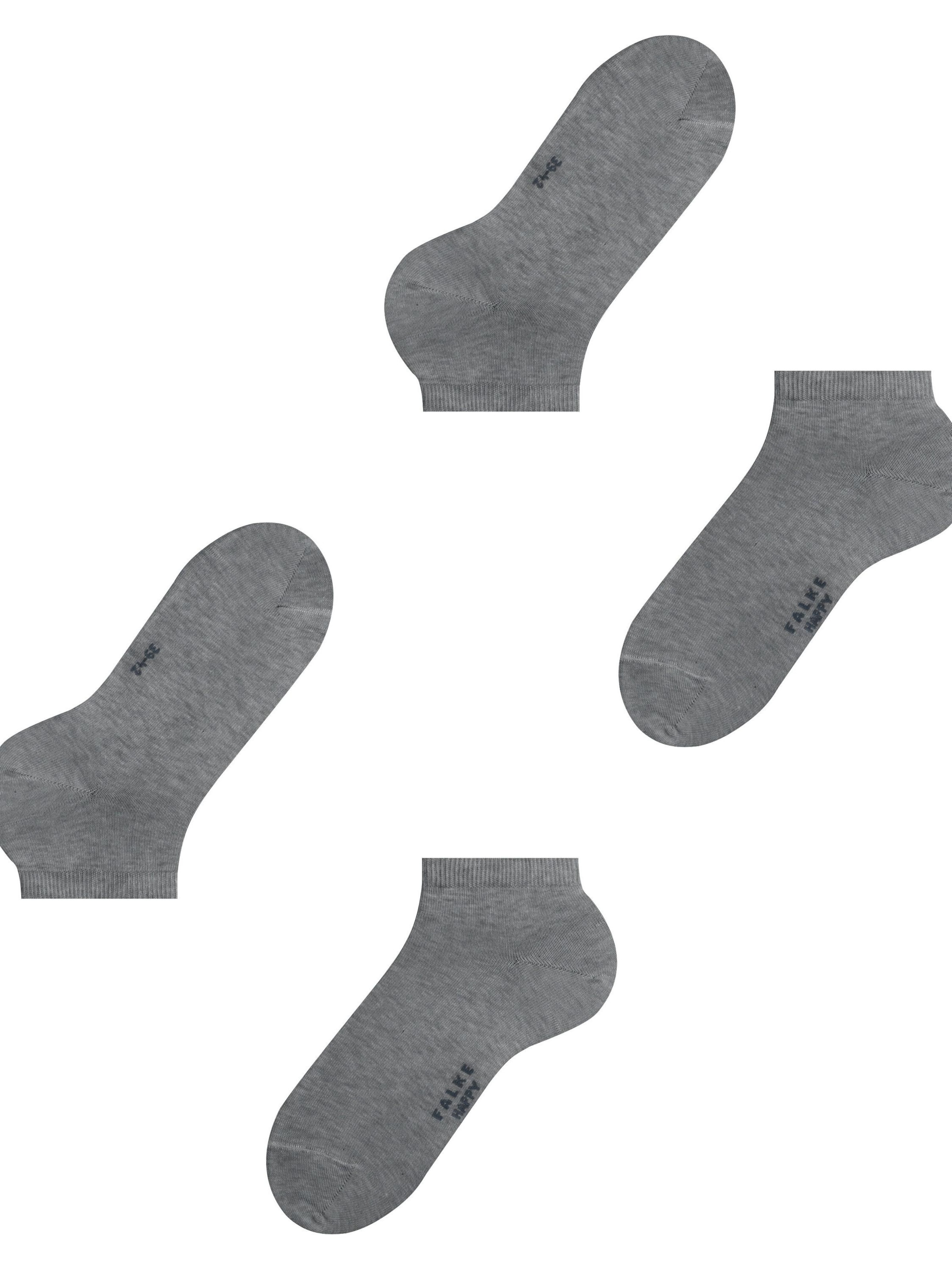 FALKE Socks 'Happy 2-Pack' in Grey