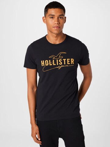 T-Shirt HOLLISTER en noir : devant