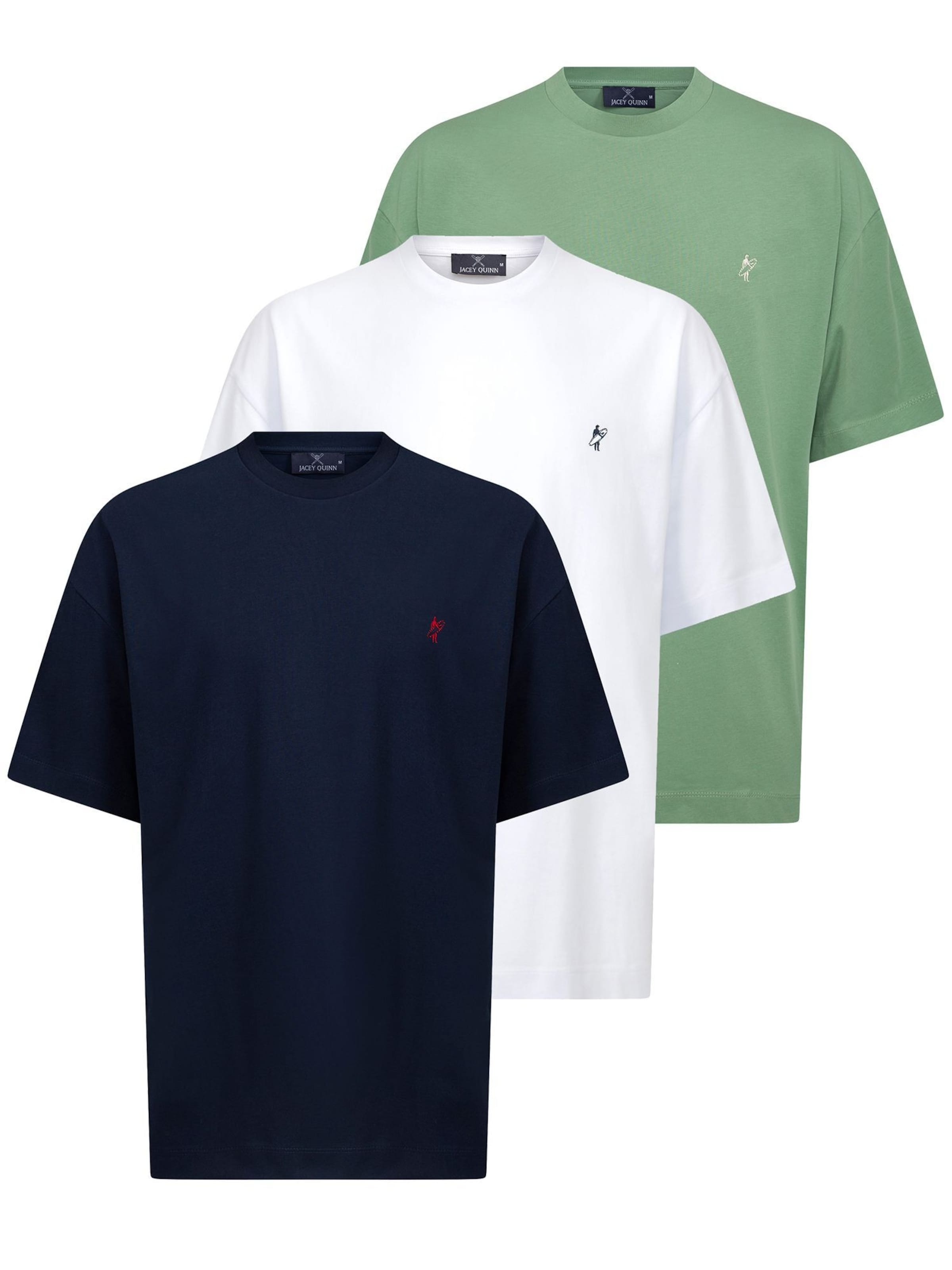 Jacey Quinn Tričko – modrá: přední strana