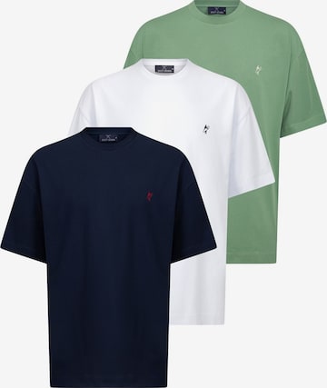 zils Jacey Quinn T-Krekls: no priekšpuses