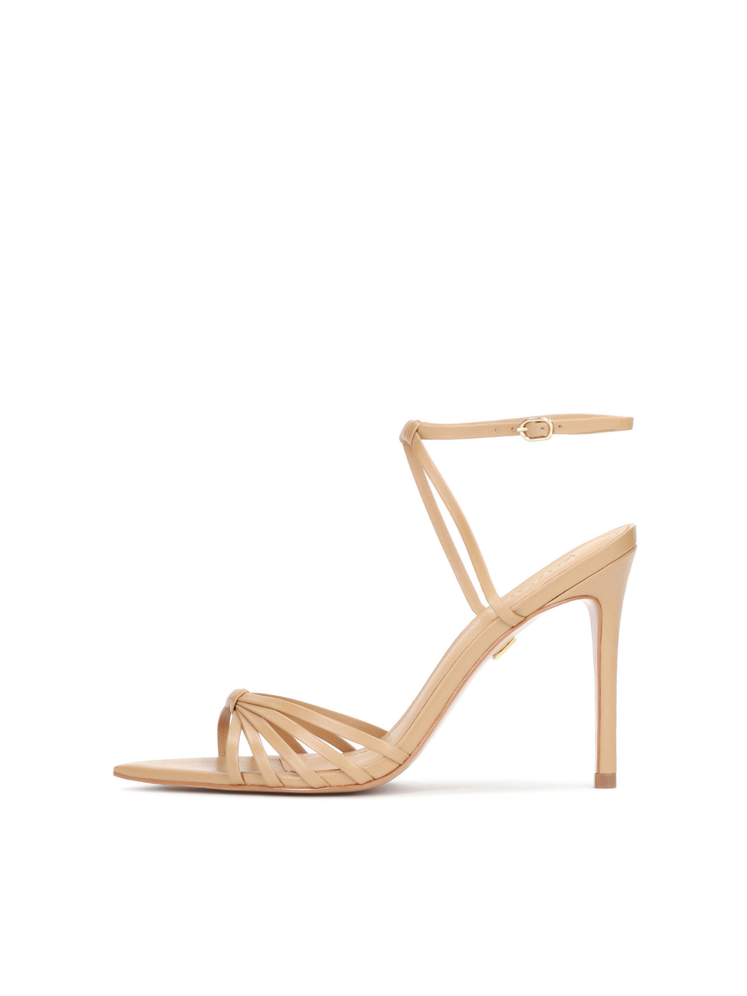 Kazar Strap sandal in Beige: front