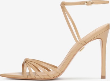 Kazar Sandalen met riem in Beige: voorkant