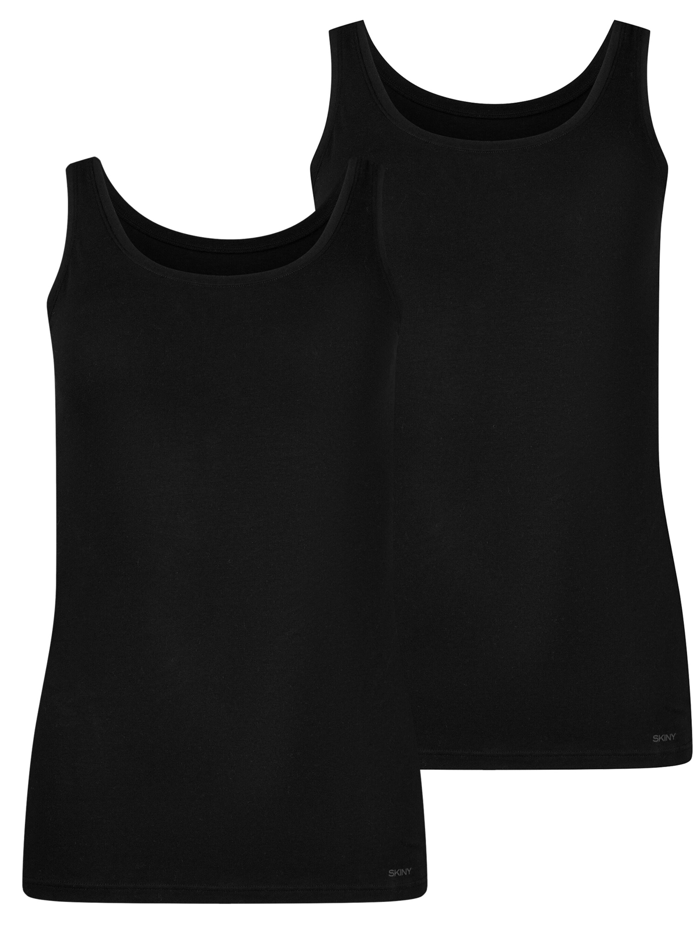 Skiny Top '2er P Tanktop' in Black: front