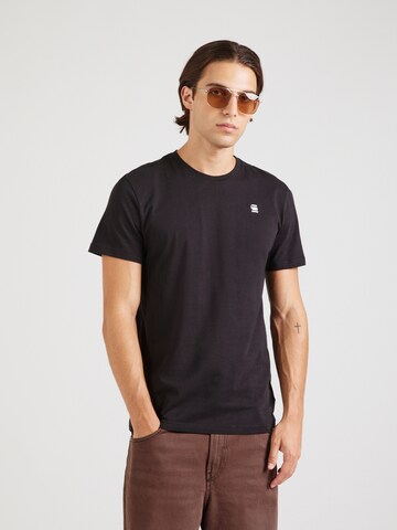 G-STAR Tričko - Čierna: predná strana