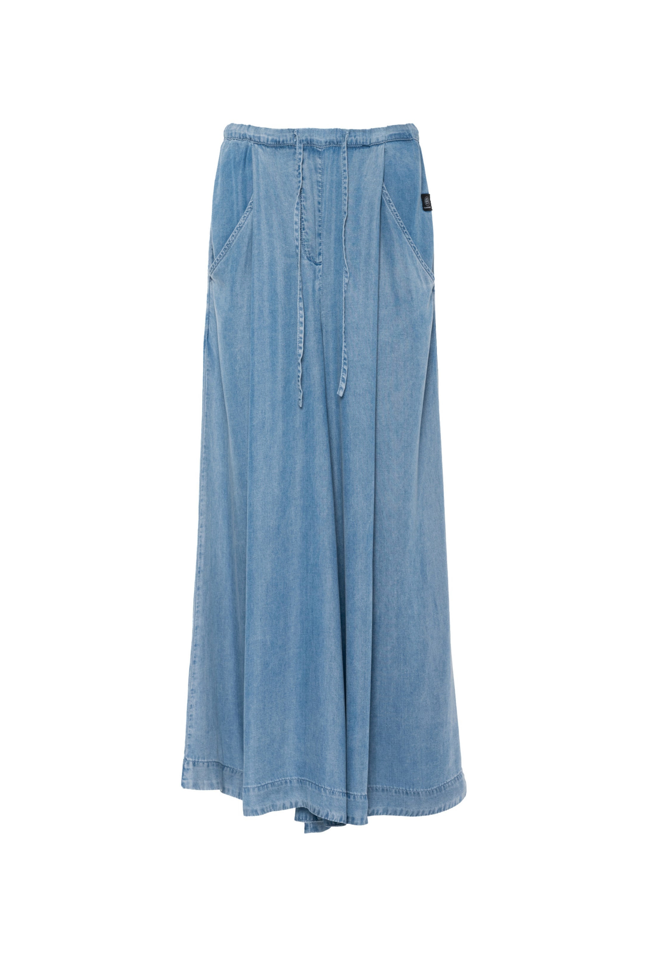 Elias Rumelis Wide leg Broek 'Herma' in Blauw: voorkant